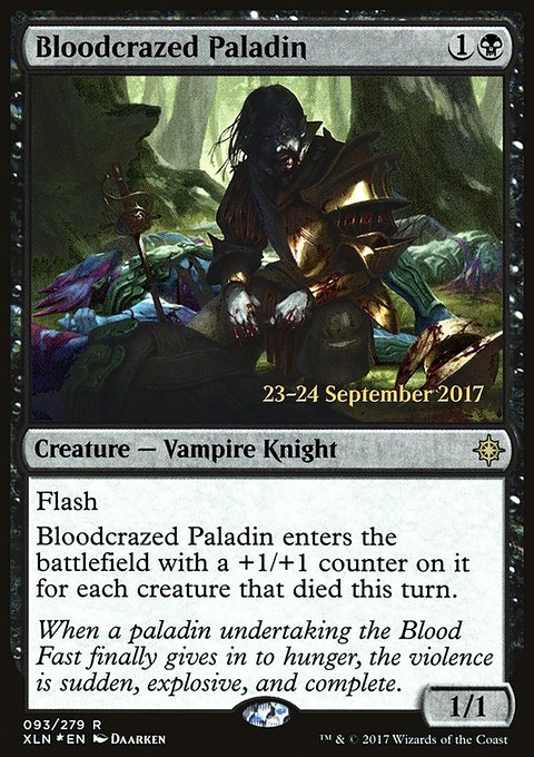 Bloodcrazed Paladin, Ixalan Promos #93s, Magic: The Gathering card