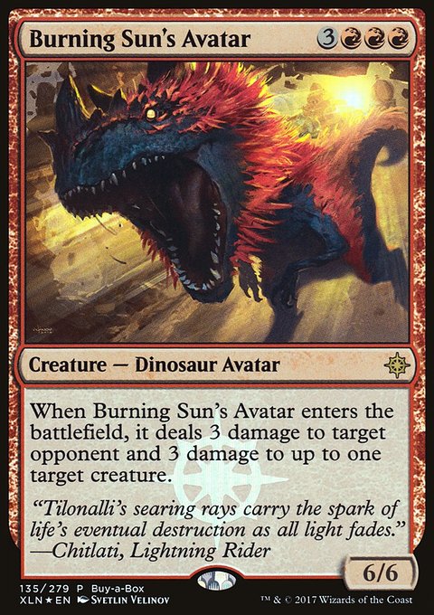 Burning Sun's Avatar, Ixalan Promos #135, Magic: The Gathering card