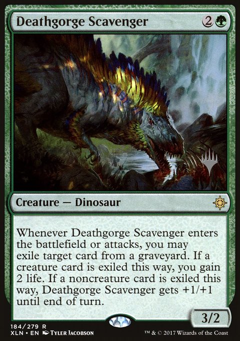Deathgorge Scavenger, Ixalan Promos #184p, Magic: The Gathering card