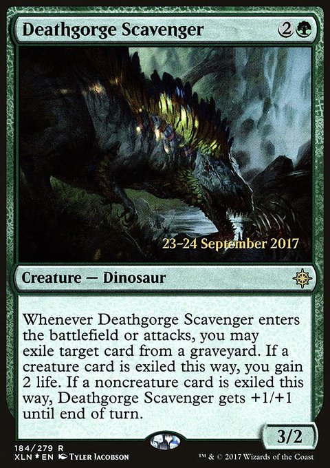 Deathgorge Scavenger, Ixalan Promos #184s, Magic: The Gathering card