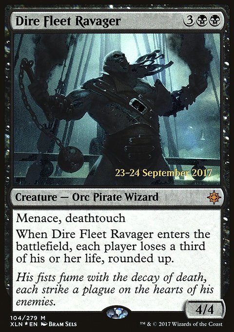 Dire Fleet Ravager, Ixalan Promos #104s, Magic: The Gathering card