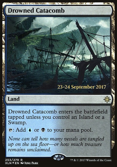 Drowned Catacomb, Ixalan Promos #253s, Magic: The Gathering card