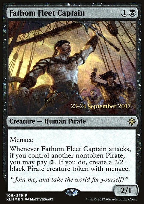 Fathom Fleet Captain, Ixalan Promos #106s, Magic: The Gathering card