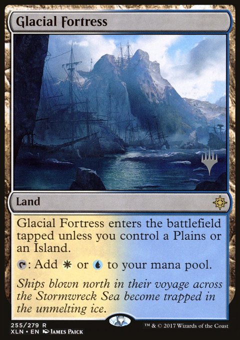 Glacial Fortress, Ixalan Promos #255p, Magic: The Gathering card