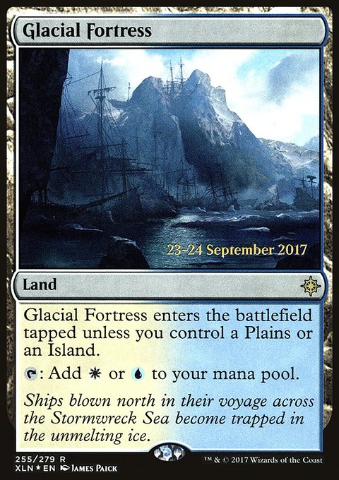 Glacial Fortress, Ixalan Promos #255s, Magic: The Gathering card