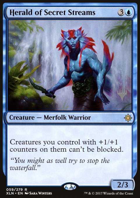 Herald of Secret Streams, Ixalan Promos #59p, Magic: The Gathering card