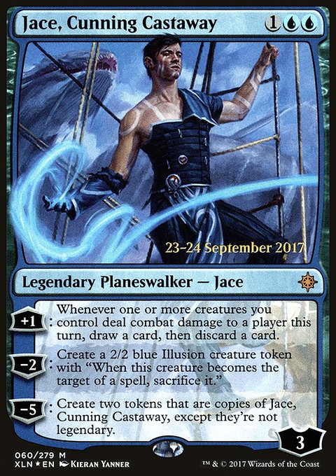 Jace, Cunning Castaway, Ixalan Promos #60s, Magic: The Gathering card