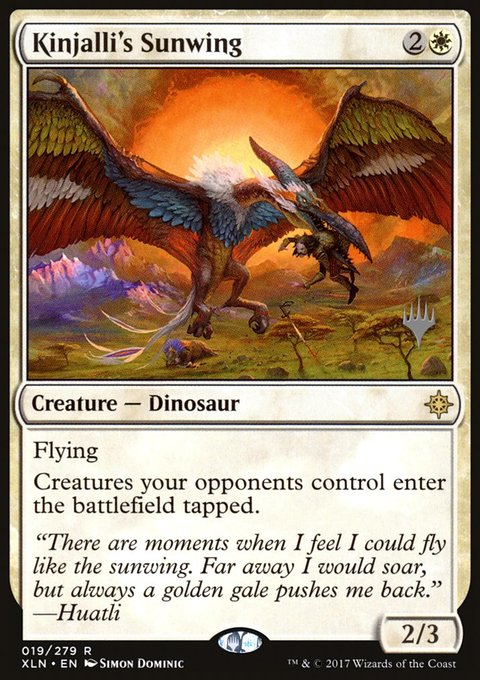 Kinjalli's Sunwing, Ixalan Promos #19p, Magic: The Gathering card
