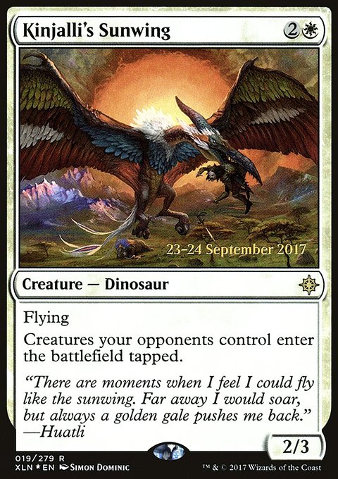 Kinjalli's Sunwing, Ixalan Promos #19s, Magic: The Gathering card