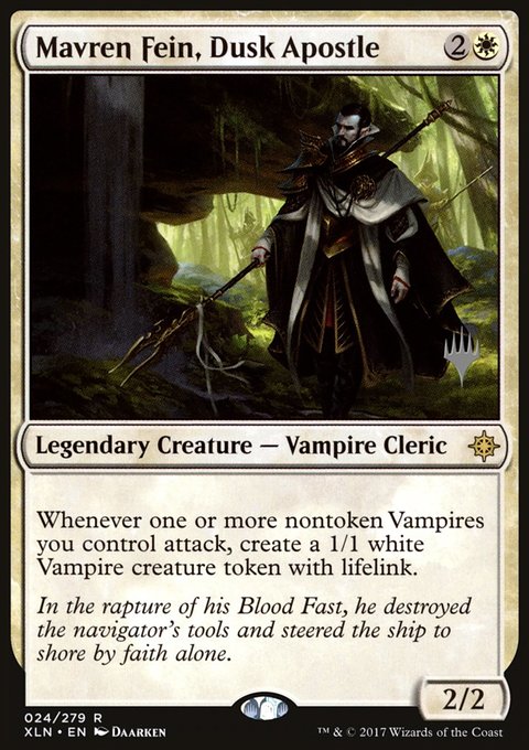 Mavren Fein, Dusk Apostle, Ixalan Promos #24p, Magic: The Gathering card