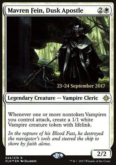 Mavren Fein, Dusk Apostle, Ixalan Promos #24s, Magic: The Gathering card