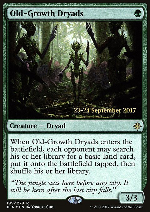 Old-Growth Dryads, Ixalan Promos #199s, Magic: The Gathering card