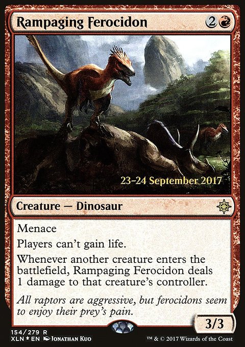 Rampaging Ferocidon, Ixalan Promos #154s, Magic: The Gathering card