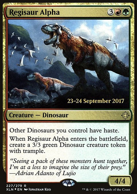 Regisaur Alpha, Ixalan Promos #227s, Magic: The Gathering card