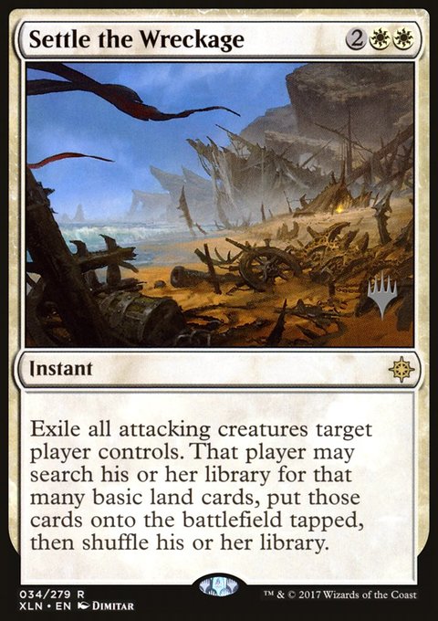 Settle the Wreckage, Ixalan Promos #34p, Magic: The Gathering card