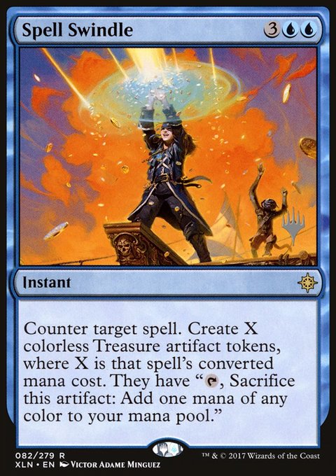 Spell Swindle, Ixalan Promos #82p, Magic: The Gathering card
