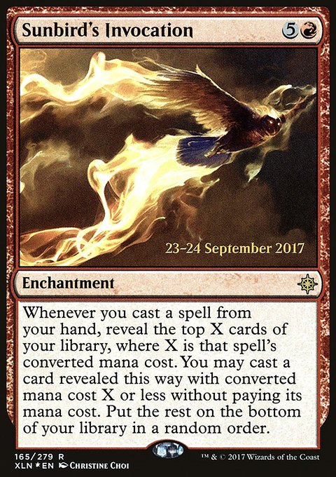 Sunbird's Invocation, Ixalan Promos #165s, Magic: The Gathering card