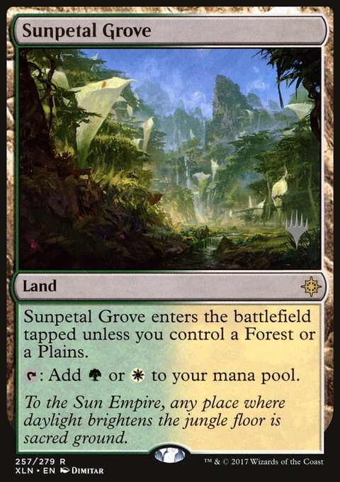 Sunpetal Grove, Ixalan Promos #257p, Magic: The Gathering card