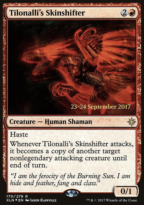 Tilonalli's Skinshifter, Ixalan Promos #170s, Magic: The Gathering card