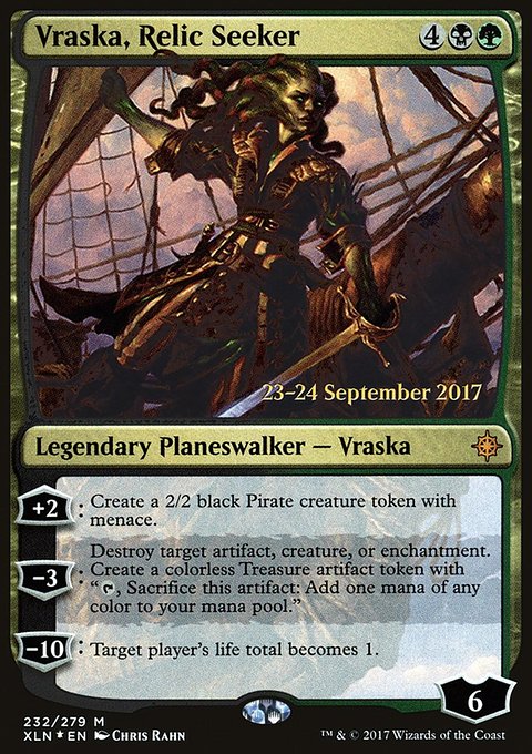 Vraska, Relic Seeker, Ixalan Promos #232s, Magic: The Gathering card