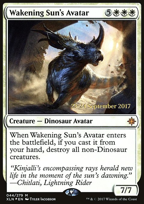 Wakening Sun's Avatar, Ixalan Promos #44s, Magic: The Gathering card