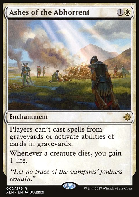 Ashes of the Abhorrent, Ixalan #2, Magic: The Gathering card
