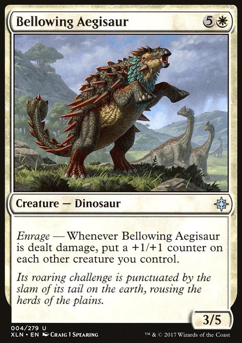 Bellowing Aegisaur, Ixalan #4, Magic: The Gathering card