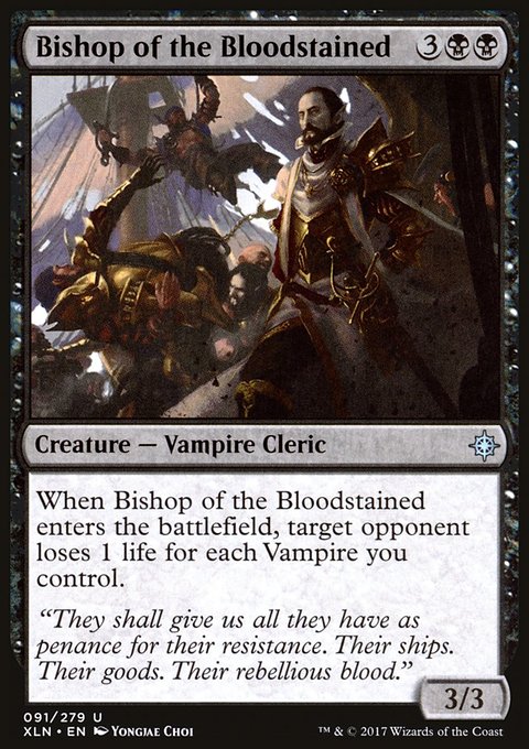 Bishop of the Bloodstained, Ixalan #91, Magic: The Gathering card