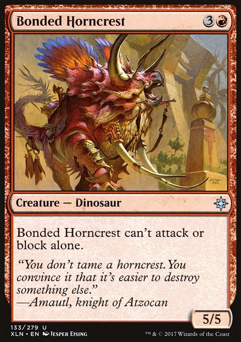 Bonded Horncrest, Ixalan #133, Magic: The Gathering card