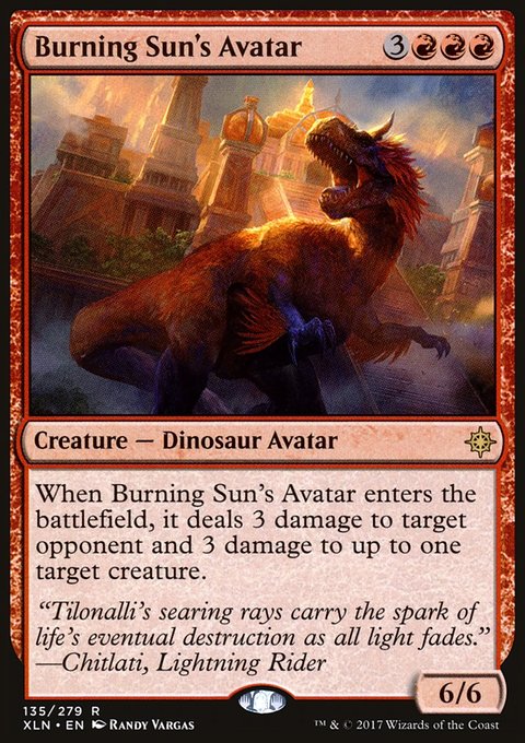 Burning Sun's Avatar, Ixalan #135, Magic: The Gathering card