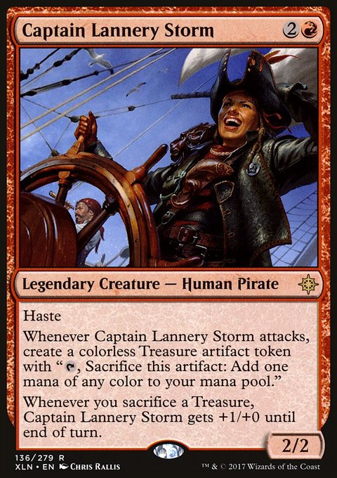Captain Lannery Storm, Ixalan #136, Magic: The Gathering card