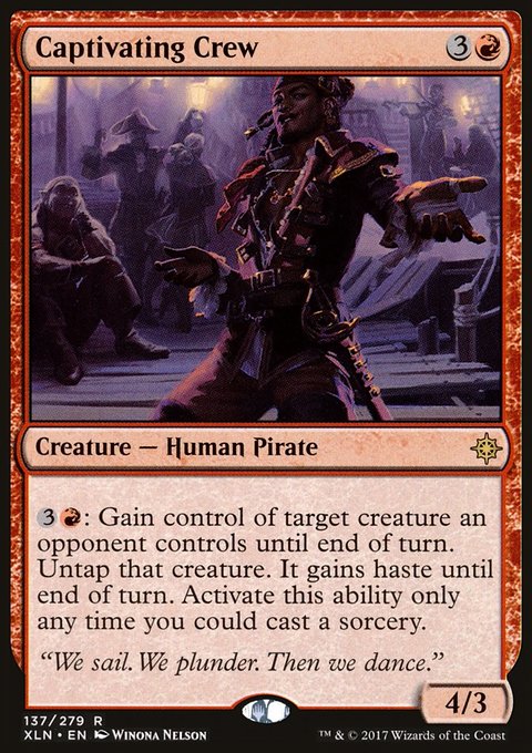 Captivating Crew, Ixalan #137, Magic: The Gathering card