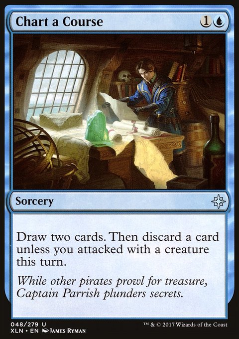 Chart a Course, Ixalan #48, Magic: The Gathering card