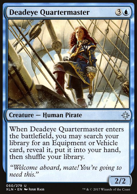 Deadeye Quartermaster, Ixalan #50, Magic: The Gathering card