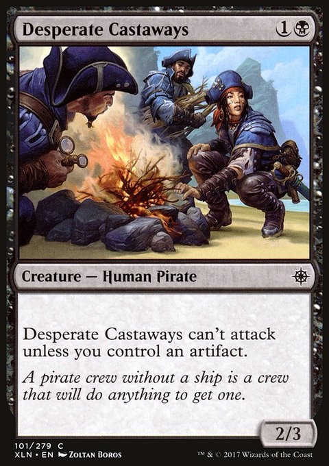 Desperate Castaways, Ixalan #101, Magic: The Gathering card