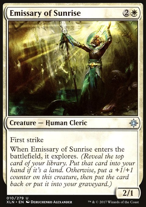 Emissary of Sunrise, Ixalan #10, Magic: The Gathering card