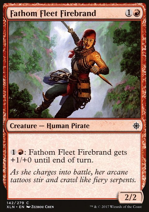 Fathom Fleet Firebrand, Ixalan #142, Magic: The Gathering card