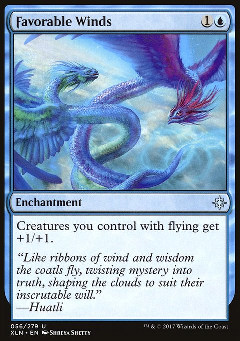 Favorable Winds, Ixalan #56, Magic: The Gathering card