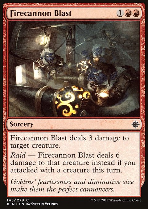 Firecannon Blast, Ixalan #145, Magic: The Gathering card