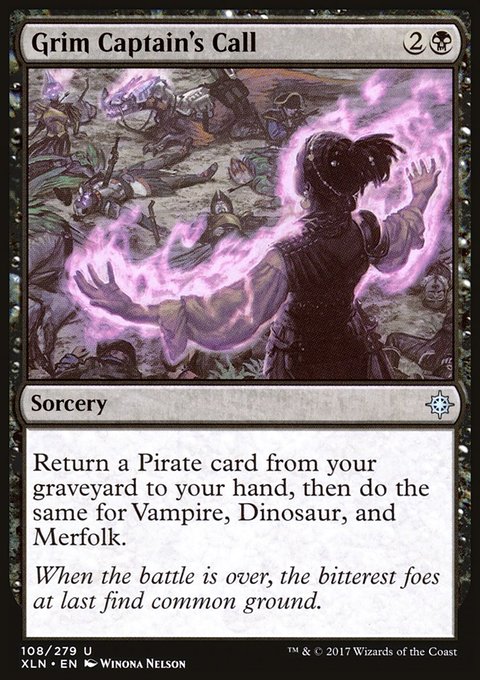 Grim Captain's Call, Ixalan #108, Magic: The Gathering card