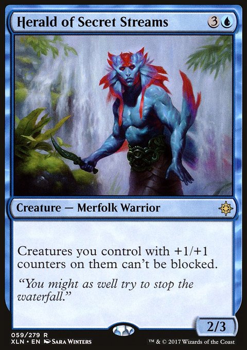 Herald of Secret Streams, Ixalan #59, Magic: The Gathering card