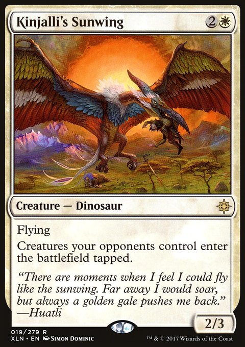 Kinjalli's Sunwing, Ixalan #19, Magic: The Gathering card