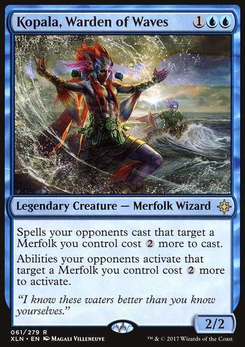 Kopala, Warden of Waves, Ixalan #61, Magic: The Gathering card