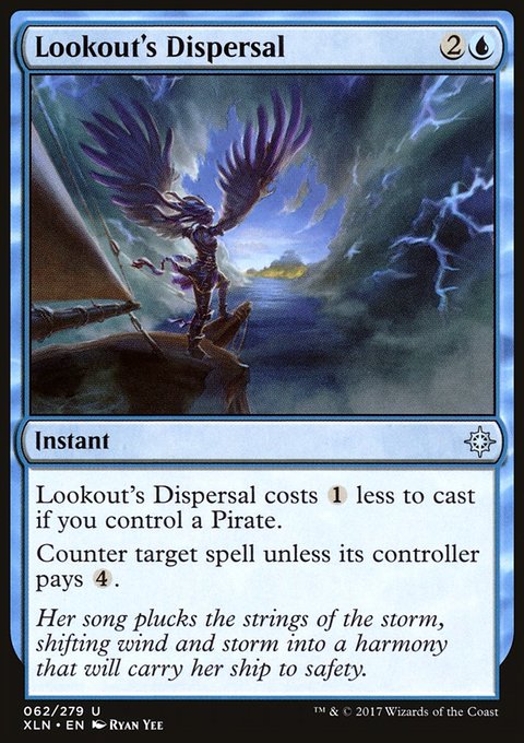 Lookout's Dispersal, Ixalan #62, Magic: The Gathering card