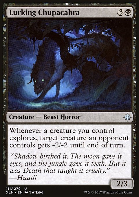 Lurking Chupacabra, Ixalan #111, Magic: The Gathering card