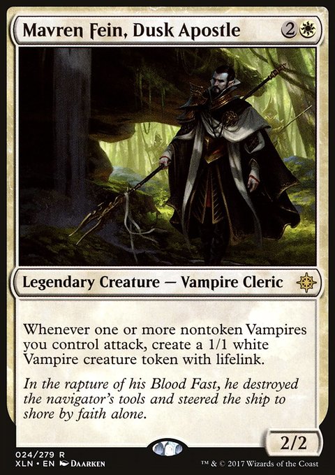 Mavren Fein, Dusk Apostle, Ixalan #24, Magic: The Gathering card