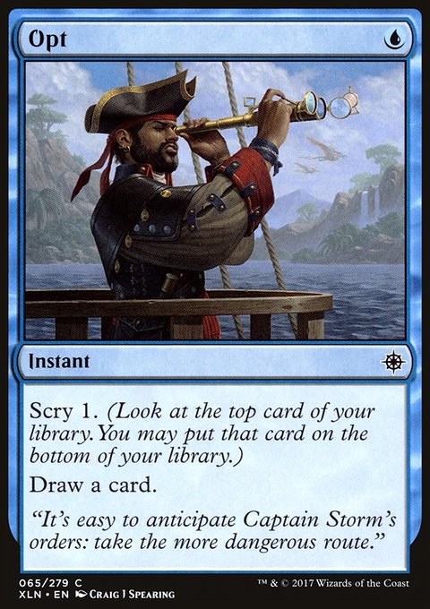 Opt, Ixalan #65, Magic: The Gathering card