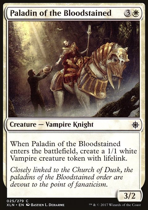 Paladin of the Bloodstained, Ixalan #25, Magic: The Gathering card