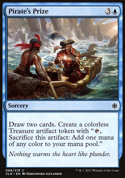 Pirate's Prize, Ixalan #68, Magic: The Gathering card