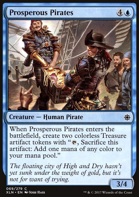 Prosperous Pirates, Ixalan #69, Magic: The Gathering card